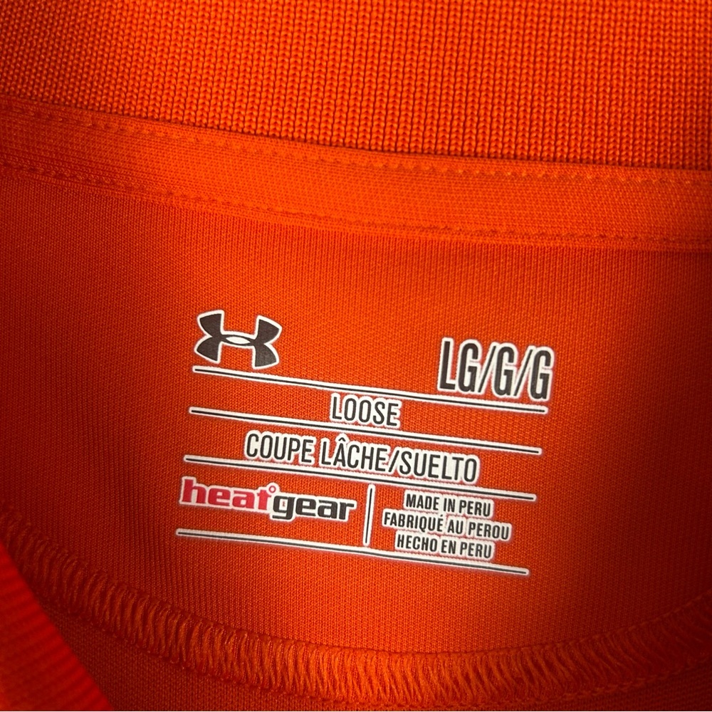 Under Armour Sam Houston State Orange Polo Shirt Men’s Large - Picture 2 of 12